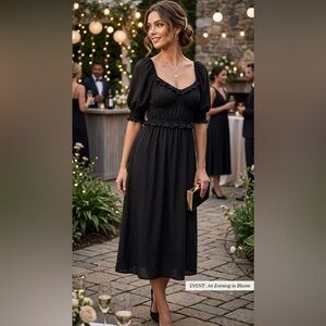 dRA Los Angeles | Anthropologie Lola Peasant Swiss Dot Dress